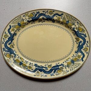 Antique Minton England Rare Dragon Platter 13in